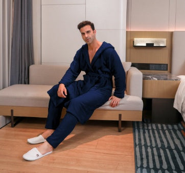 Men's Fibre Velvet Gown Set