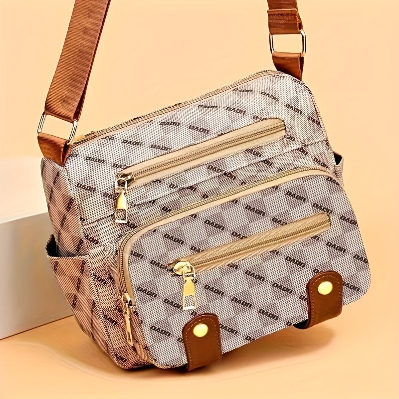 Women Shoulder Handbag Multiple Pockets Bag Ladies Vegan Leather Crossbody Purse Fashion Tote Handle Satchel