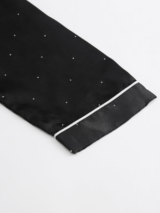 Ice Silk Double Elder Girl Pajama Set