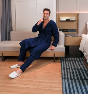 Men's Fibre Velvet Gown Set