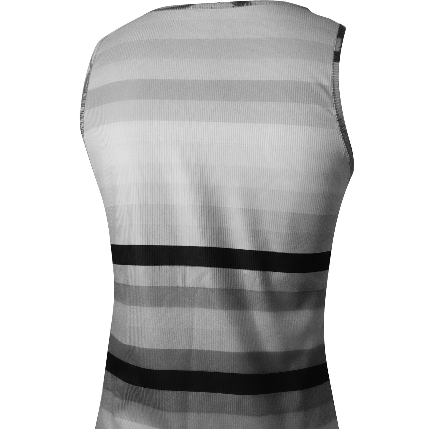 Women's V-neck Fashionable Rainbow Striped Printed Vest Top