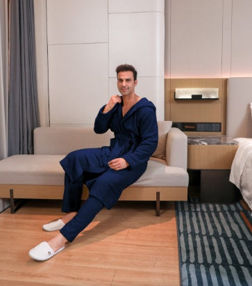 Men's Fibre Velvet Gown Set