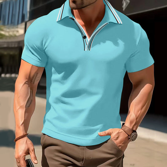Men's Summer Loose Color Short-sleeved T-shirt