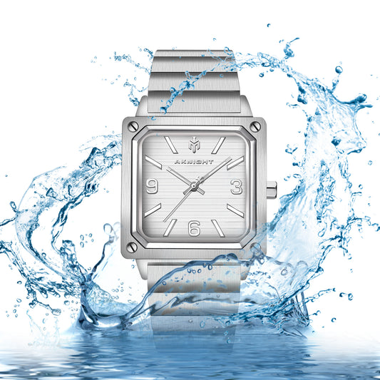 Men Watch Waterproof Stainless Steel Watch For Men Analog Chronograph Fashion Watch, Easy Read Men Dress Watch Luminous Watch Elegant Gift
