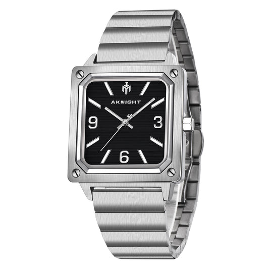 Men Watch Waterproof Stainless Steel Watch For Men Analog Chronograph Fashion Watch, Easy Read Men Dress Watch Luminous Watch Elegant Gift
